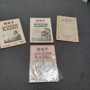 QST Amateur Radio Magazines 1920 1926 1928 Burgess Battery Expedition Lot
